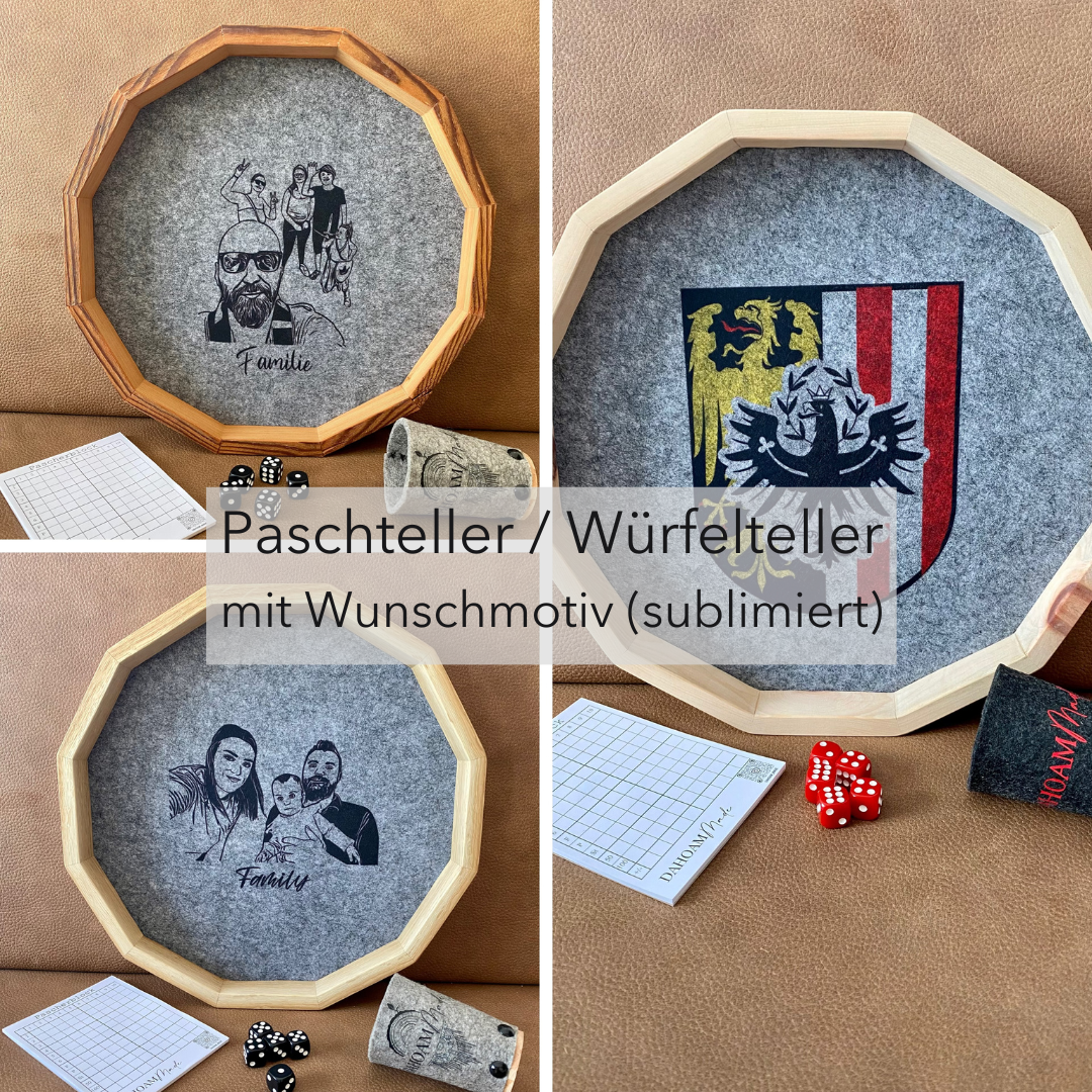 Paschteller mit mehrfarbigen Motiv (sublimiert)